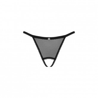 CELIA NOIR CROTCHLESS THONG