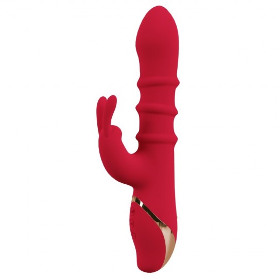 RABBIT VIBRATOR WITH 3 MOVING RINGS