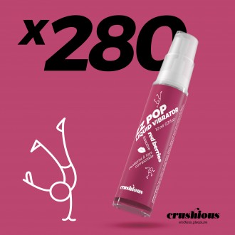 PACK OF 280 CRUSHIOUS ZZ POP LIQUID VIBRATOR RED BERRIES AROMA 10ML