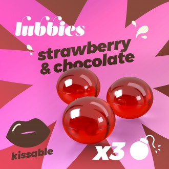 PALLINE DI OLIO LUBBIES BACIABILI ALLA FRAGOLA & CIOCCOLATO CRUSHIOUS