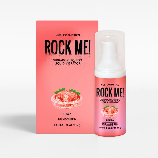 ROCK ME! VIBRATORE LIQUIDO ALLA FRAGOLA - 20 ML