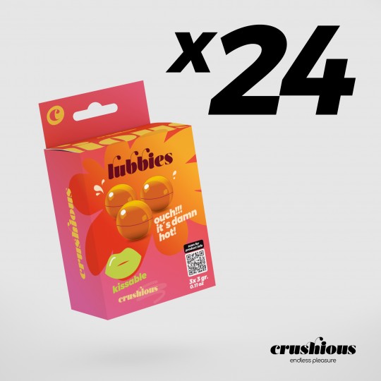 PACK DE 24 BOULES D&#039;HUILE CHAUDE LUBBIES CRUSHIOUS