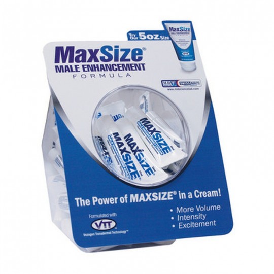 MAX SIZE - ENHANCEMENT CREME FOR MEN - 0.3 FL OZ / 10ML - FISHBOWL - 50 PIECES