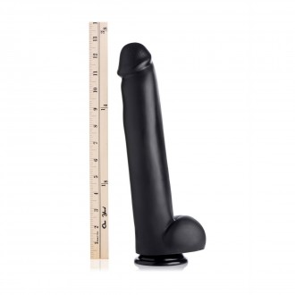 THE MASTER - DILDO WITH SUCTION CUP - BLACK