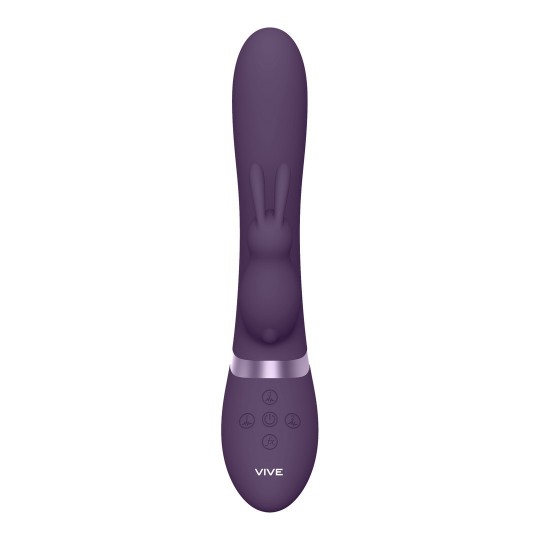 TAKA - INFLATABLE AND VIBRATING RABBIT VIBRATOR - PURPLE