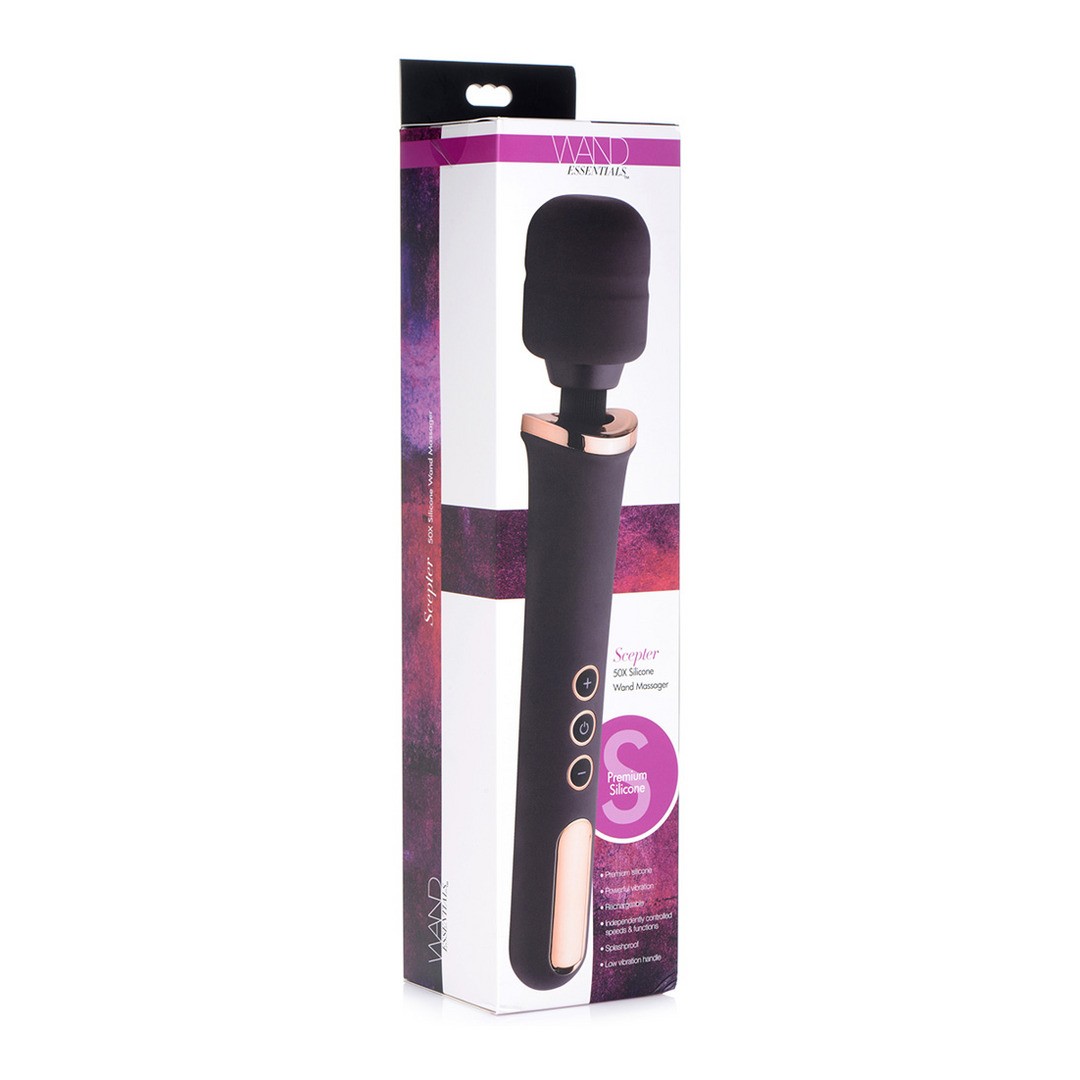 SCEPTER - SILICONE WAND MASSAGER - BLACK