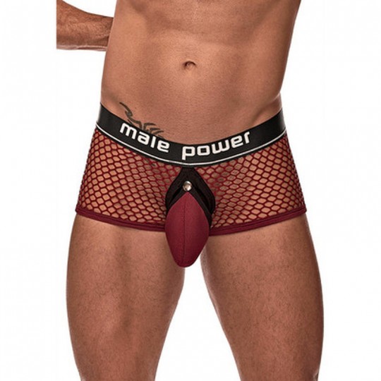 MINI COCK RING SHORT - L - BURGUNDY