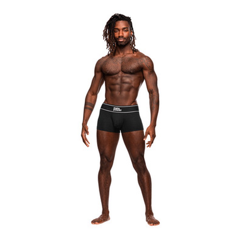 MALE POWER POUCH SHORT BLACK