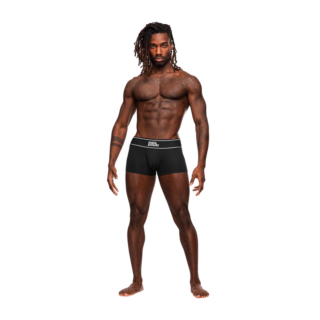 PANTALONES POUCH SHORT NEGROS MALE POWER