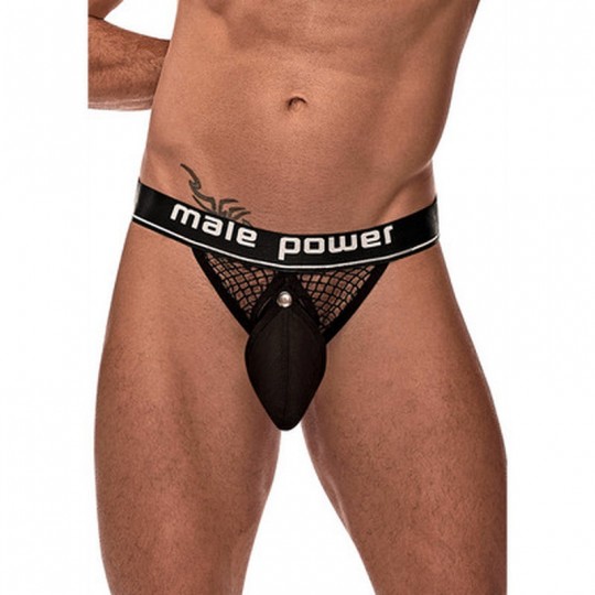 JOCKSTRAP COCK RING JOCK NOIR MALE POWER