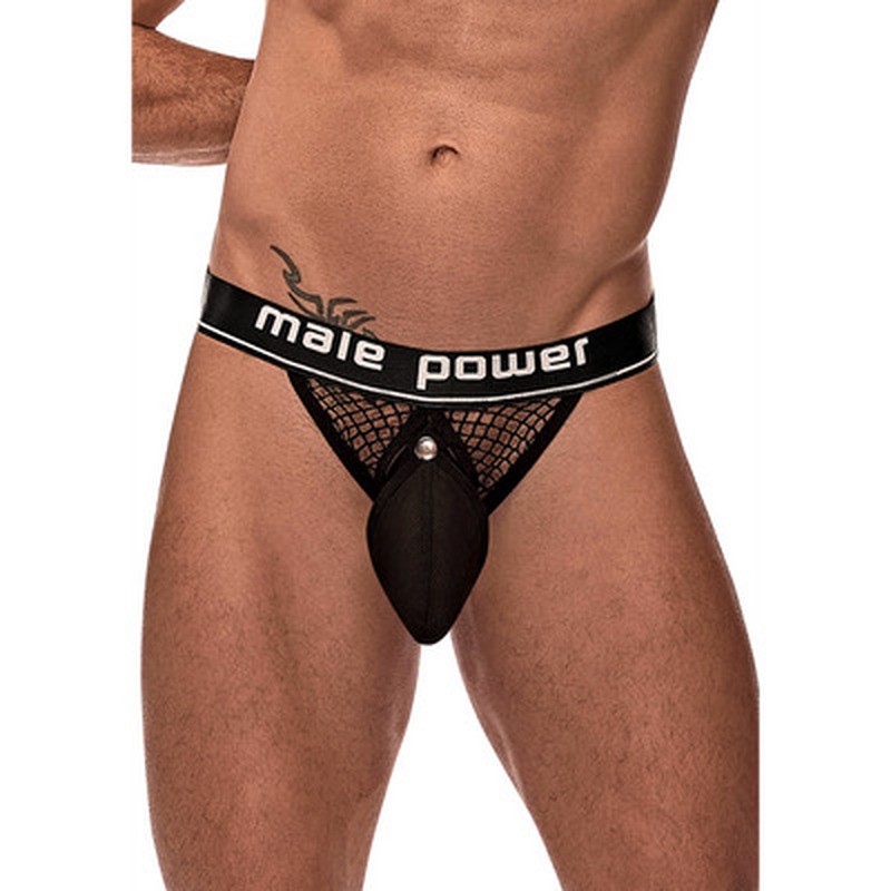 COCK RING JOCK - L/XL - BLACK