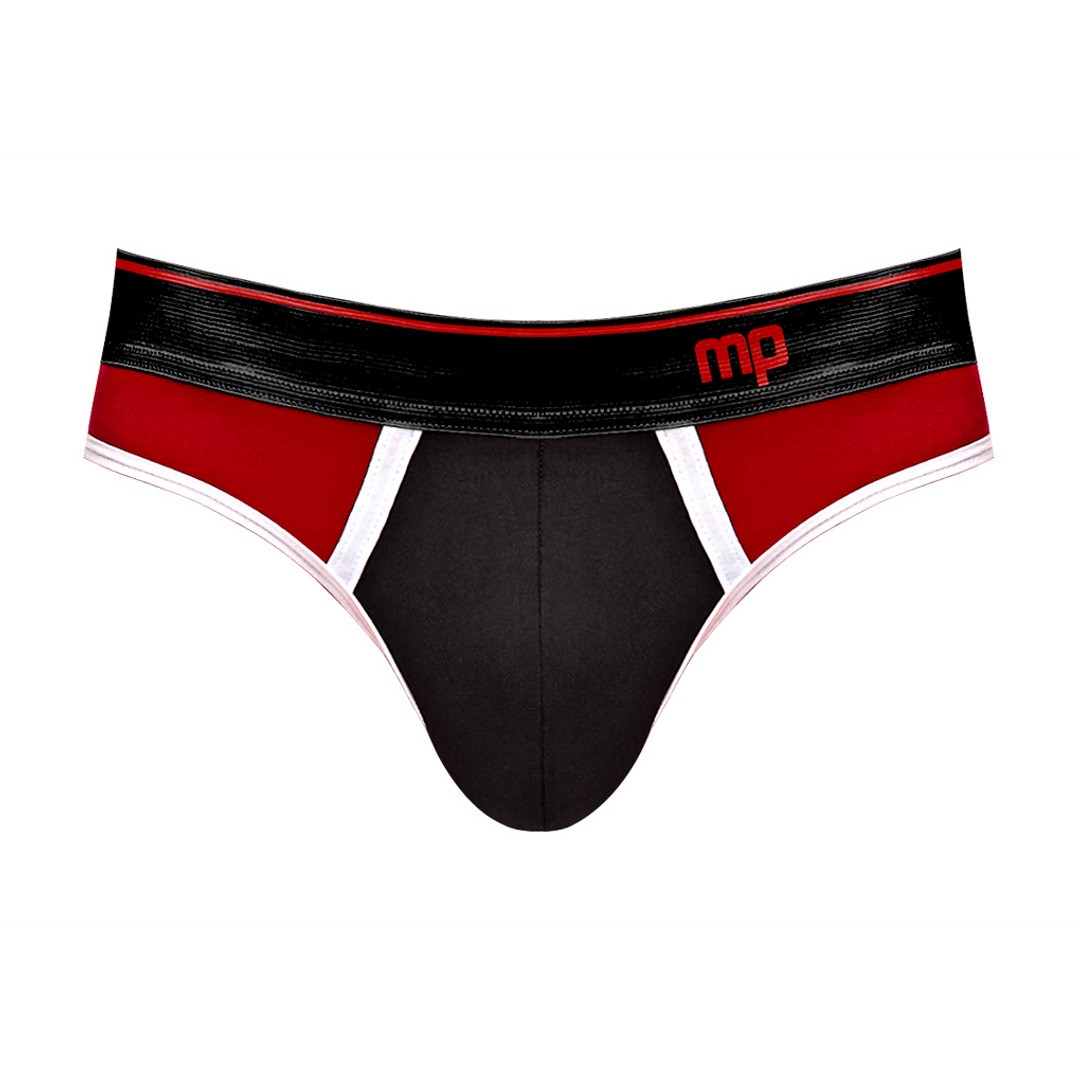 PANEL JOCK - L/XL - BLACK/RED