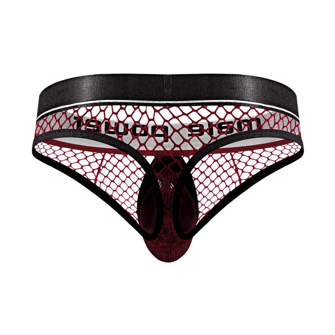 MALE POWER COCK RING THONG BURGUNDY