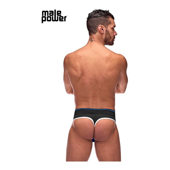 PANEL THONG - L/XL - BLACK/BLUE