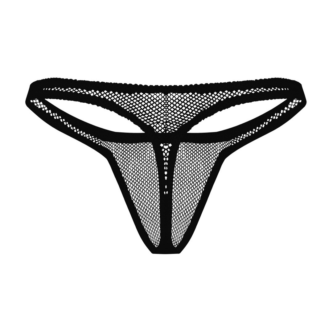 STRING BONG THONG BLACK