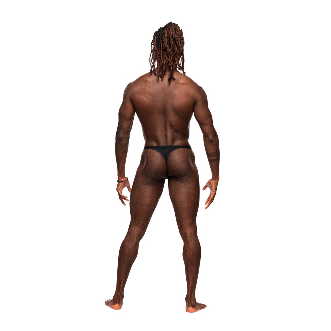 MALE POWER MICRO V THONG BLACK