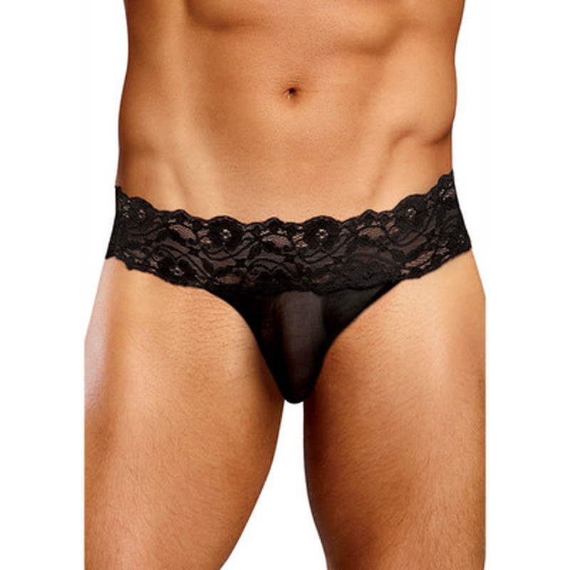 MICRO TANGA PINCH BACK NEGRO MALE POWER