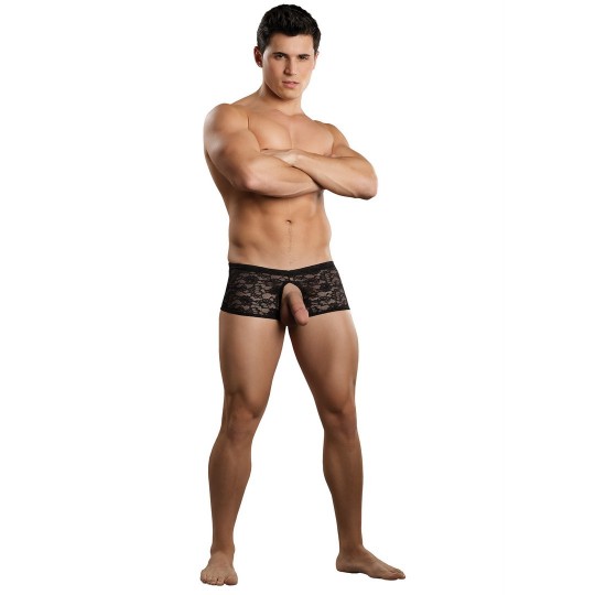 CROTCHLESS PANTY - L/XL - BLACK