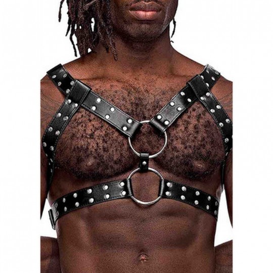 GEMINI - IMITATION LEATHER HARNESS BLACK