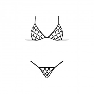 ORTHIA - SEXY IMITATION NET SET WITH BRA AND G-STRING