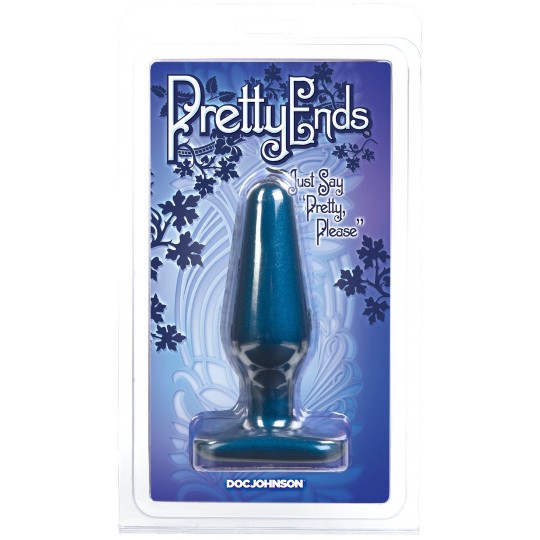 IRIDESCENT BUTT PLUG - MEDIUM - MIDNIGHT BLUE