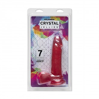 REALISTIC COCK WITH BALLS - 7 / 18 CM