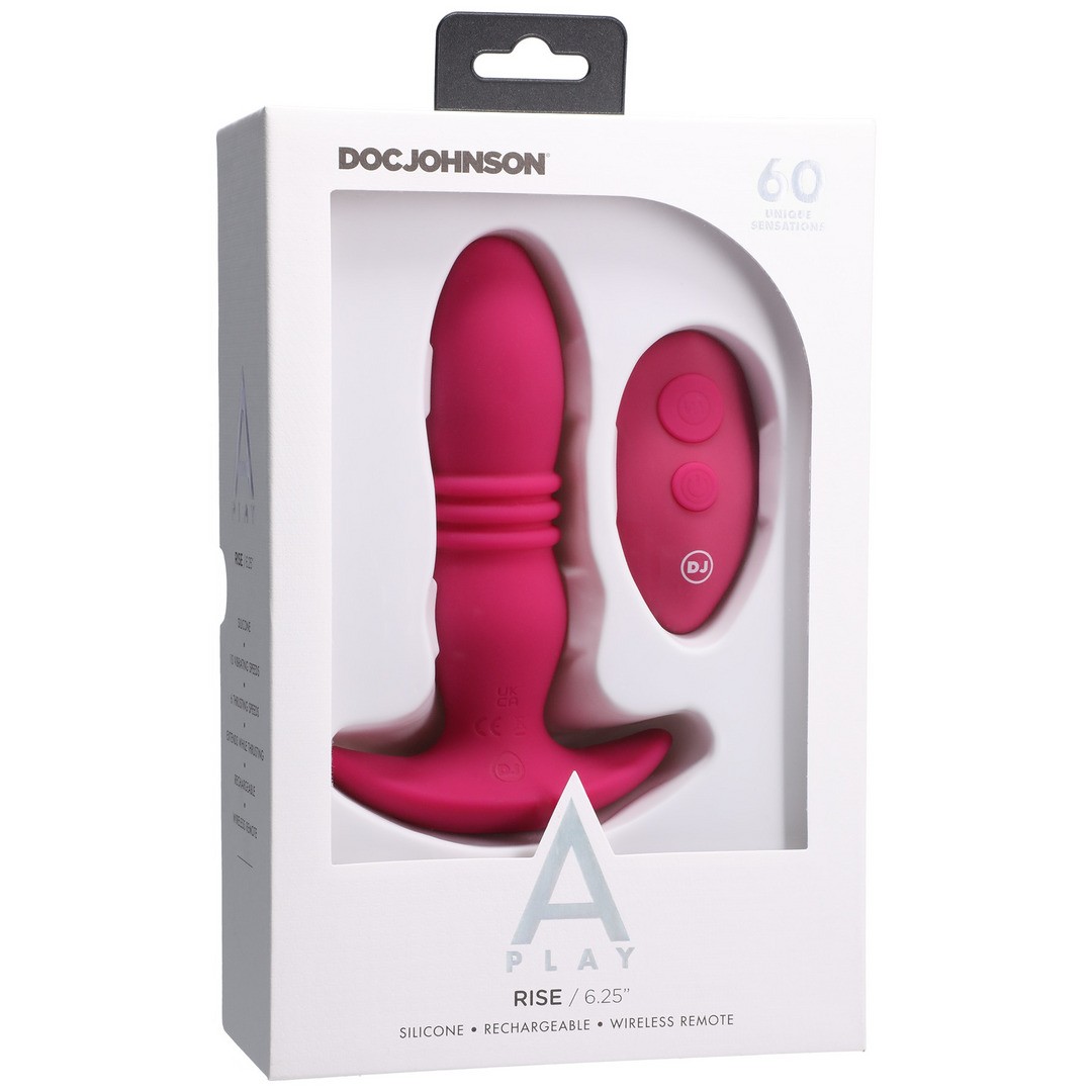 RISE - SILICONE ANAL PLUG WITH REMOTE CONTROL