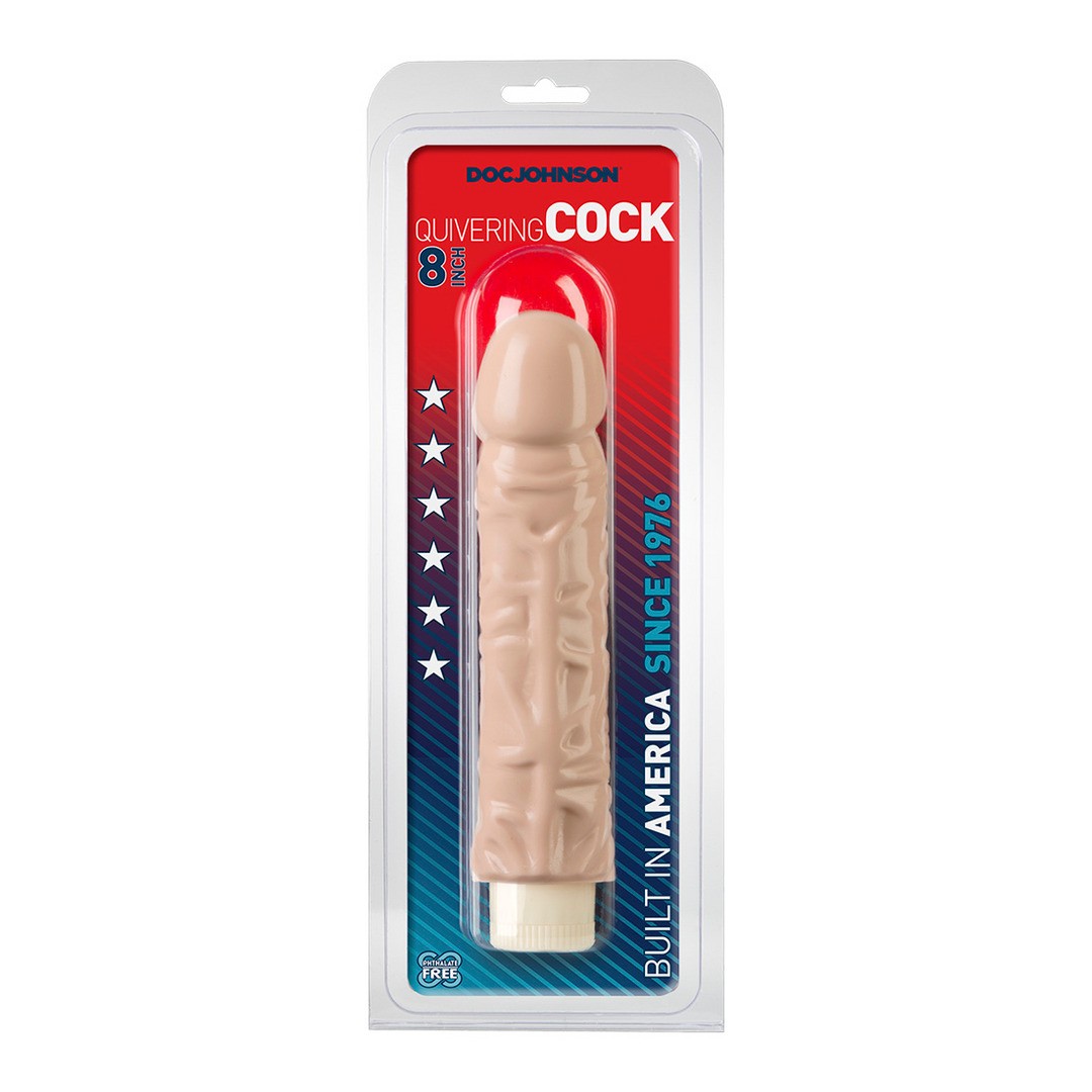 QUIVERING COCK - REALISTIC MULTISPEED VIBRATOR - 8 / 20 CM