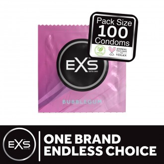 EXS BUBBLEGUM RAP - CONDOMS - 100 PIECES