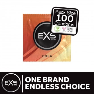 EXS CRAZY COLA - CONDOMS - 100 PIECES