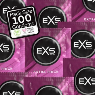 EXS EXTRA THICK - CONDOMS - 100 PIECES