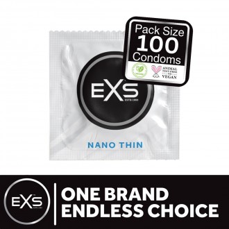 EXS NANO THIN - CONDOMS - 100 PIECES