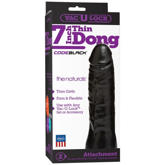 CODEBLACK - THIN DILDO - 7 / 18 CM