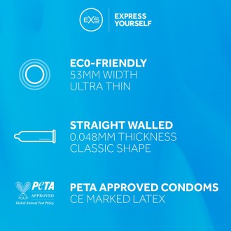 EXS PURE - CONDOMS - 12 PIECES