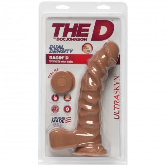 RAGIN\' D - REALISTIC ULTRASKYN DILDO WITH BALLS - 9 / 22 CM