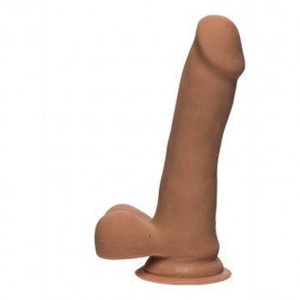 SLIM D - REALISTIC ULTRASKYN DILDO WITH BALLS - 6 / 15 CM