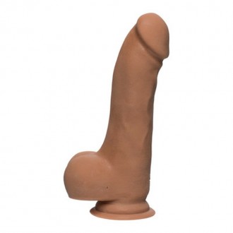 MASTER D - REALISTIC ULTRASKYN DILDO WITH BALLS - 7 / 19 CM