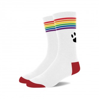 PRIDE SOCKS - WHITE/PRIDE