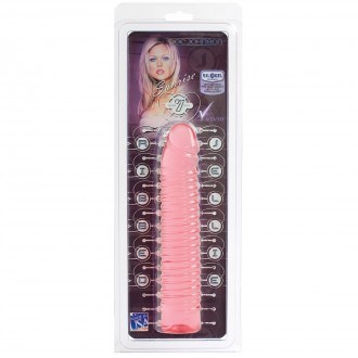 SUNRISE - RIBBED JELLY DILDO - 7 / 18 CM