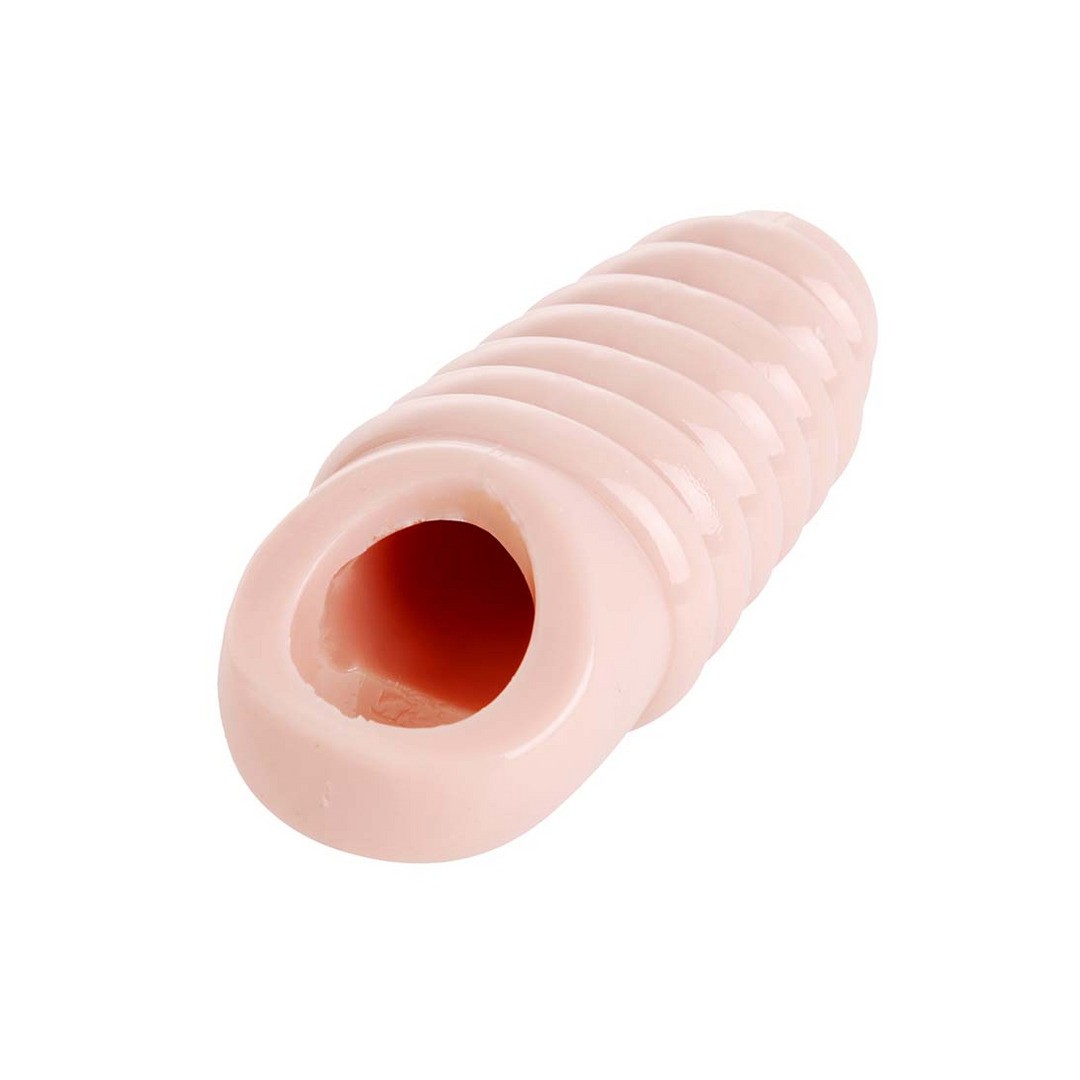 REALLY SPACIOUS RIBBED PENIS ENLARGEMENT SLEEVE