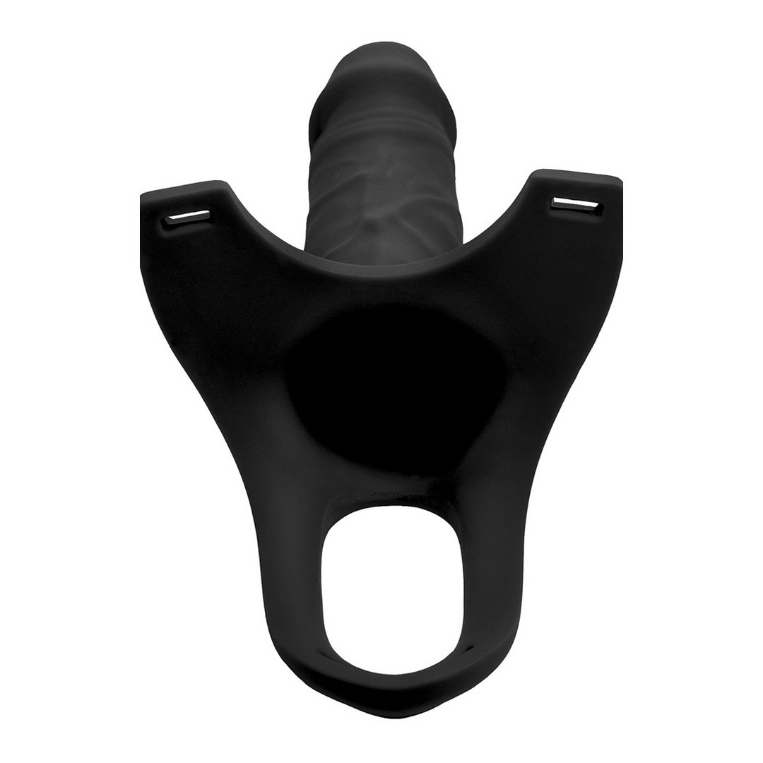 SM - HOLLOW SILICONE DILDO STRAP-ON