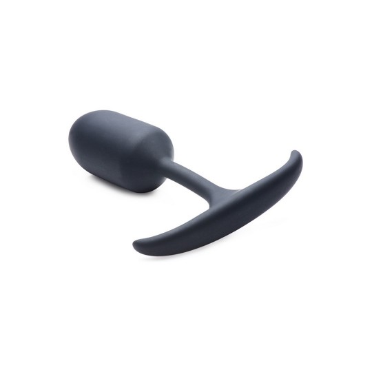 PREMIUM SILICONE WEIGHTED ANAL PLUG - MEDIUM