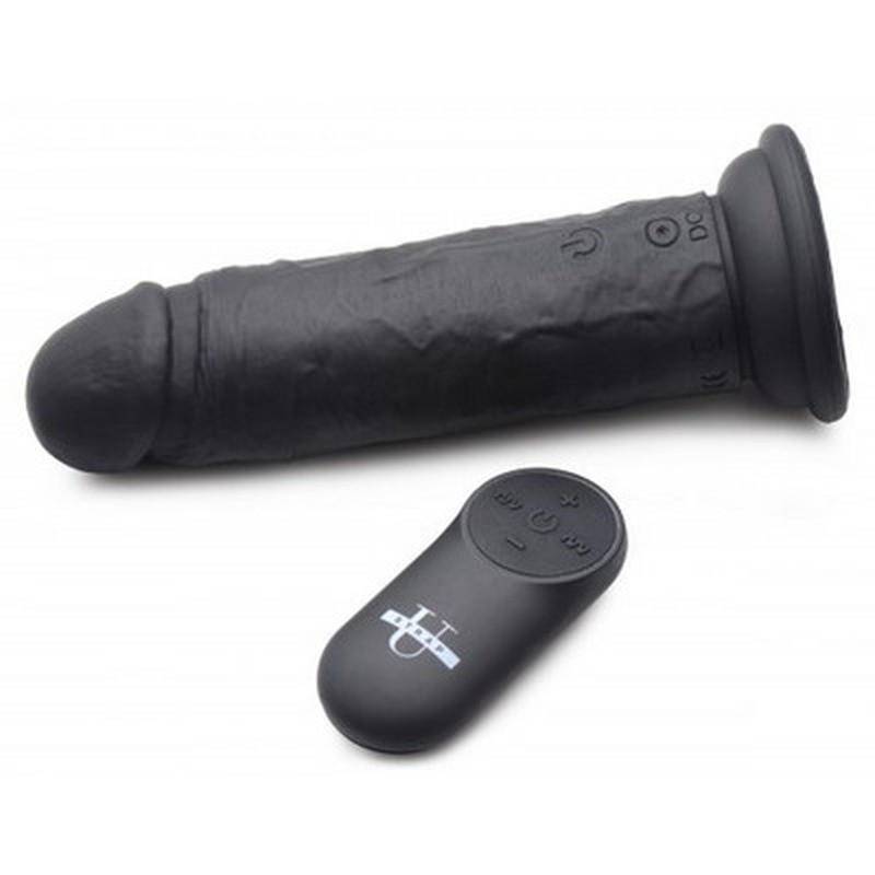 POWER PLAYER - VIBRATING DILDO WITH REMOTE CONTROL