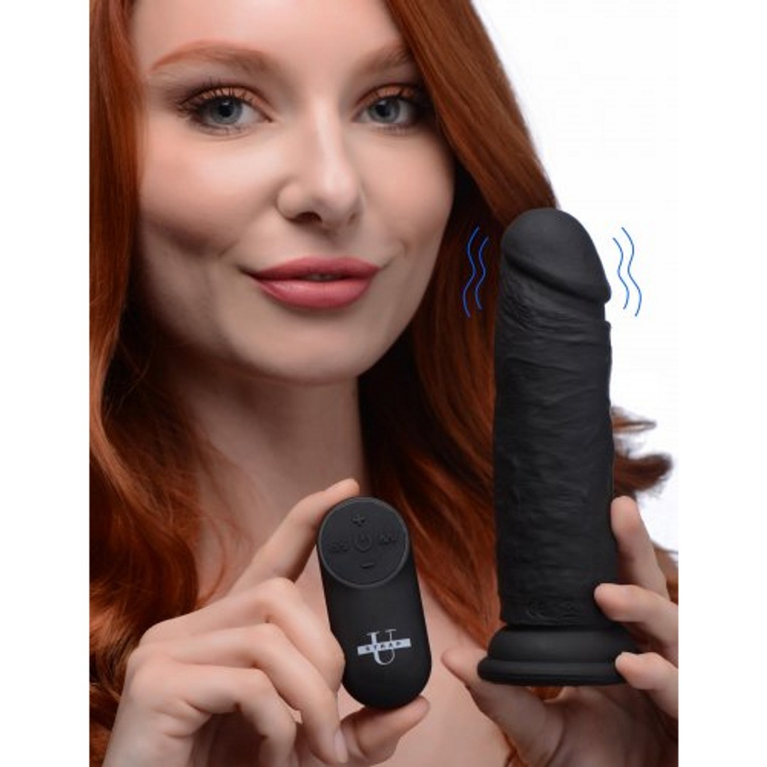 POWER PLAYER - VIBRATING DILDO WITH REMOTE CONTROL