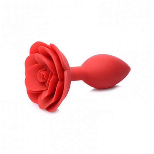 BOOTY BLOOM - SILICONE ROSE ANAL PLUG - RED