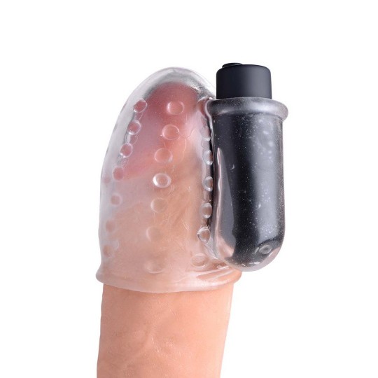 RECHARGEABLE PENIS HEAD TEASER WITH REMOTE CONTROL