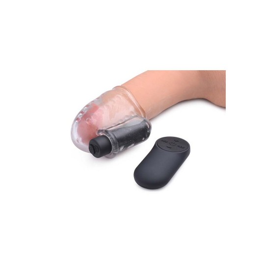 RECHARGEABLE PENIS HEAD TEASER WITH REMOTE CONTROL