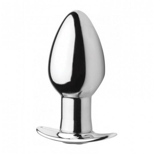 CHROME BLAST - RECHARGEABLE BUTT PLUG - LARGE