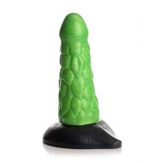 RADIOACTIVE REPTILE - THICK SCALY SILICONE DILDO