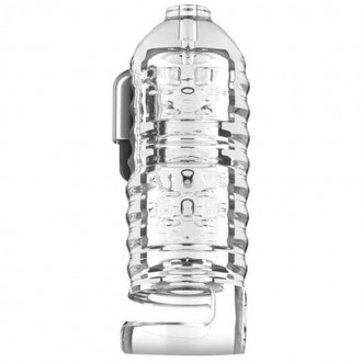 MILKER TPE MASTURBATOR WITH BALL STRAP - CLEAR